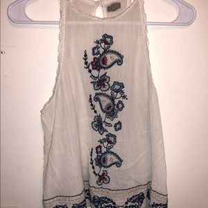 Urban outfitters high neck linen top